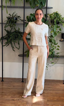 Conjunto 100% Linho natural Bella