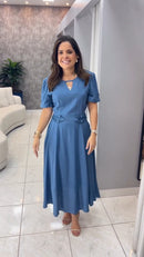 Vestido Florete - Azul