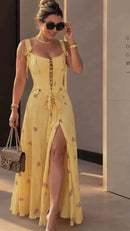 Conjunto em Linho Corset + Saia