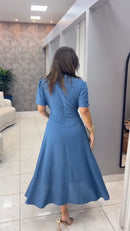 Vestido Florete - Azul