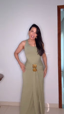 Vestido Lança Perfume - Oliva