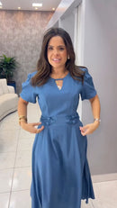 Vestido Florete - Azul