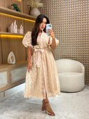 Vestido em Tule Bordado