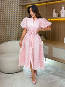 Vestido em Tule Bordado