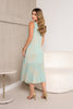VESTIDO BARRA FRANZIDA MIDI