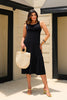 VESTIDO BARRA FRANZIDA MIDI