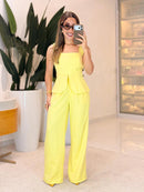 Conjunto alfaiataria blusa bata