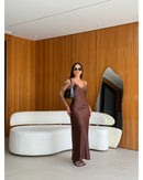 Vestido cetim Zaya